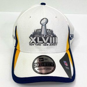 NEW ERA 39THIRTY XLVIII SUPER BOWL NEW YORK NEW JERSEY Baseball Hat Med Large